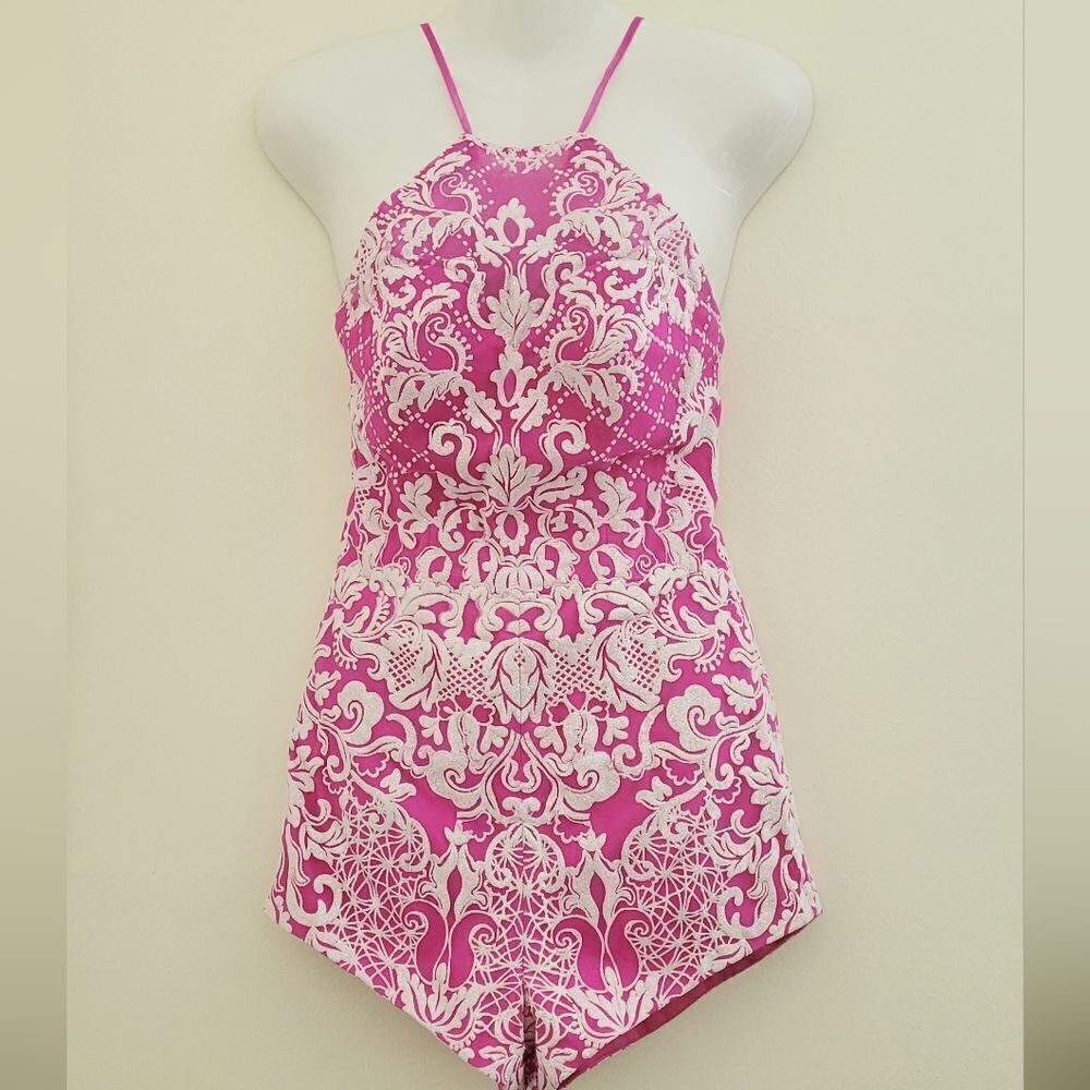 Angela & Alison damask romper sz 4